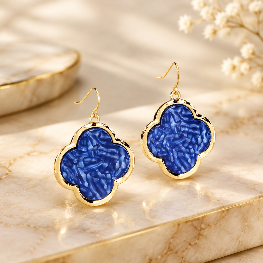 Clover Acetate Earrings
