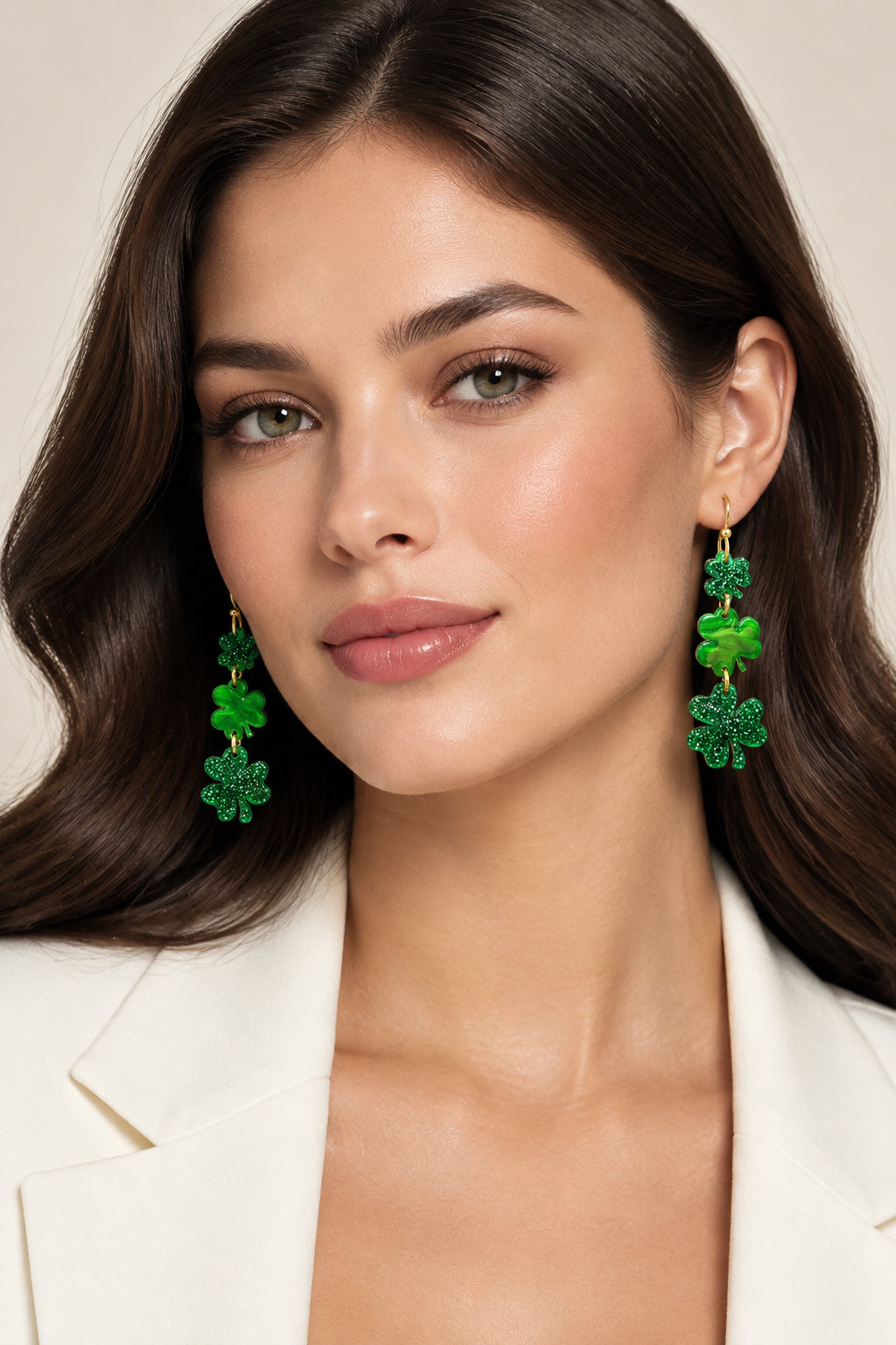 Shamrock Dangle Earrings