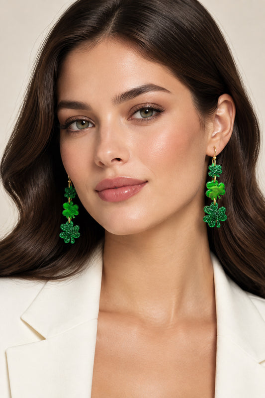 Shamrock Dangle Earrings