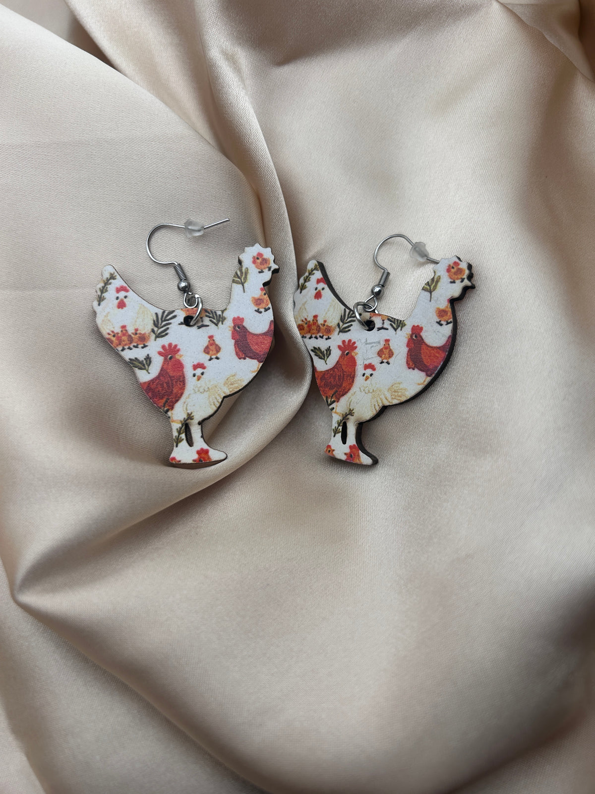 Chicken Earrings