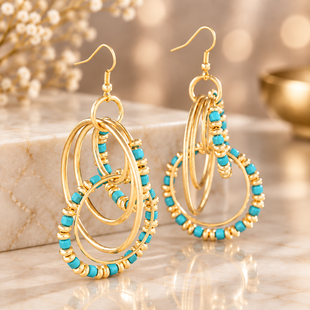 Beaded Dangle Earrings