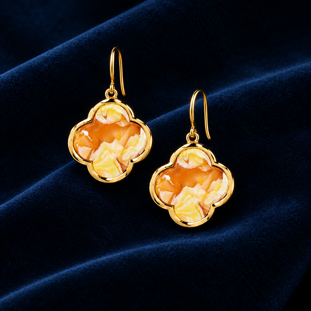 Clover Acetate Earrings