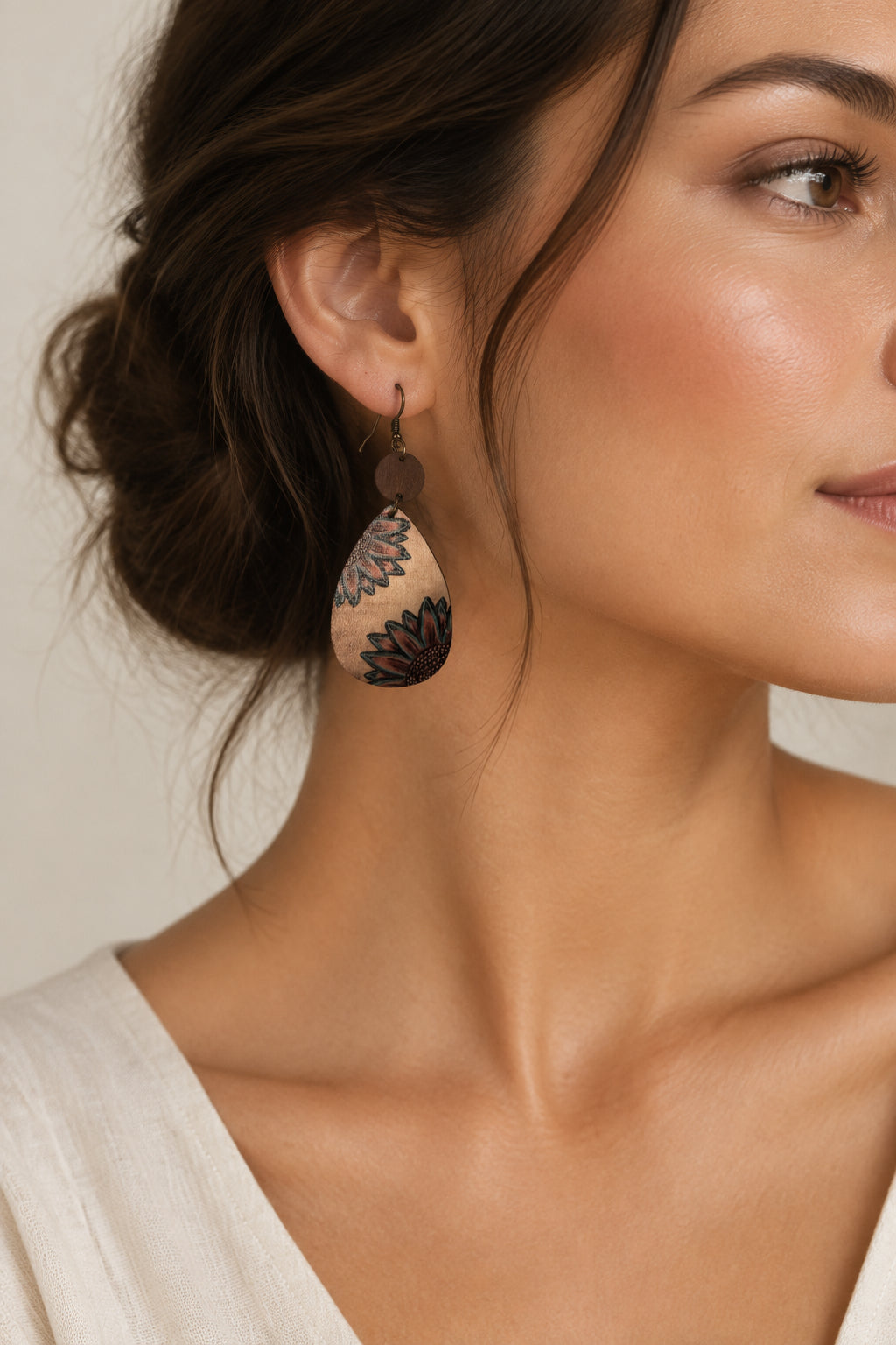 Rustic Flower Earrings